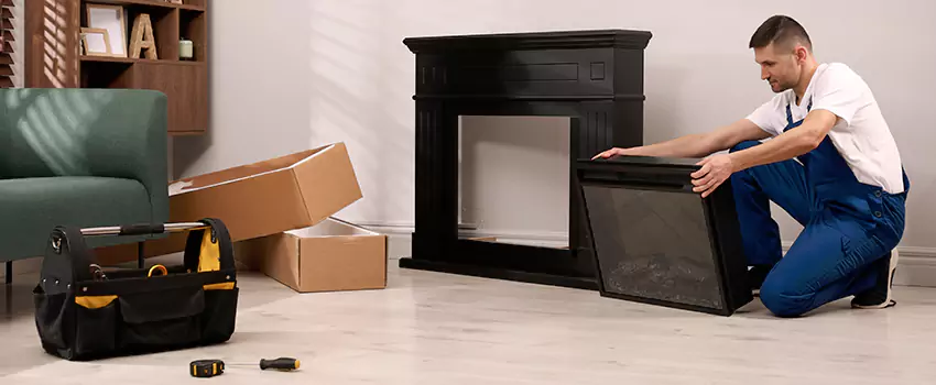 Old Rusted Metal Fireplace Repair And Replacement in Woonsocket, RI