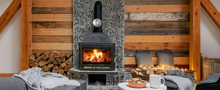 Thelin Hearth Products Direct Vent Gas Stove Fireplace Inspection in Woonsocket, Rhode Island